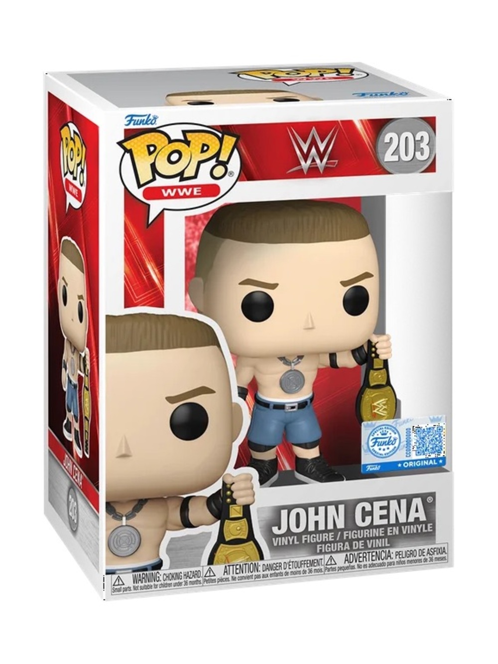 WWE John Cena with Spinner Belt Funko POP! (Exclusive)